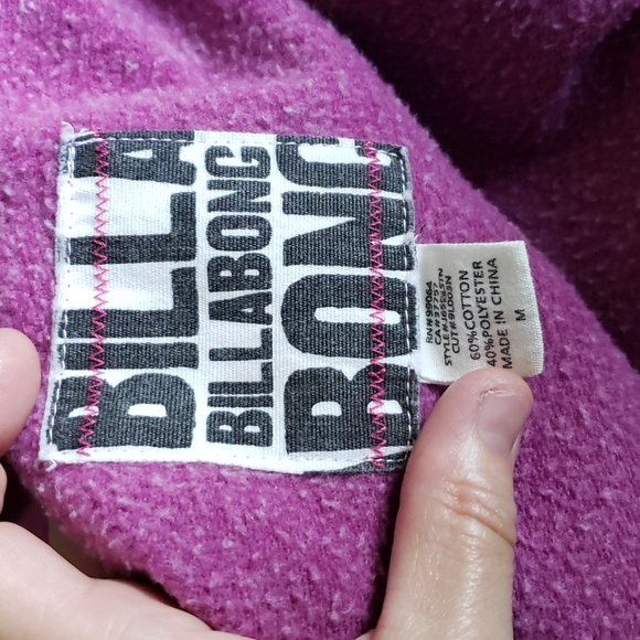 Billabong New York Pink Hoodie Size Small - Picture 8 of 8